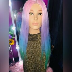 Rainbow wig